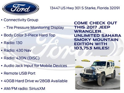 2017 Jeep Wrangler Unlimited Sahara