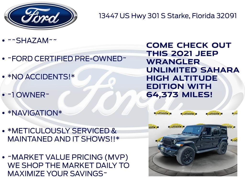 2021 Jeep Wrangler Unlimited Sahara High Altitude