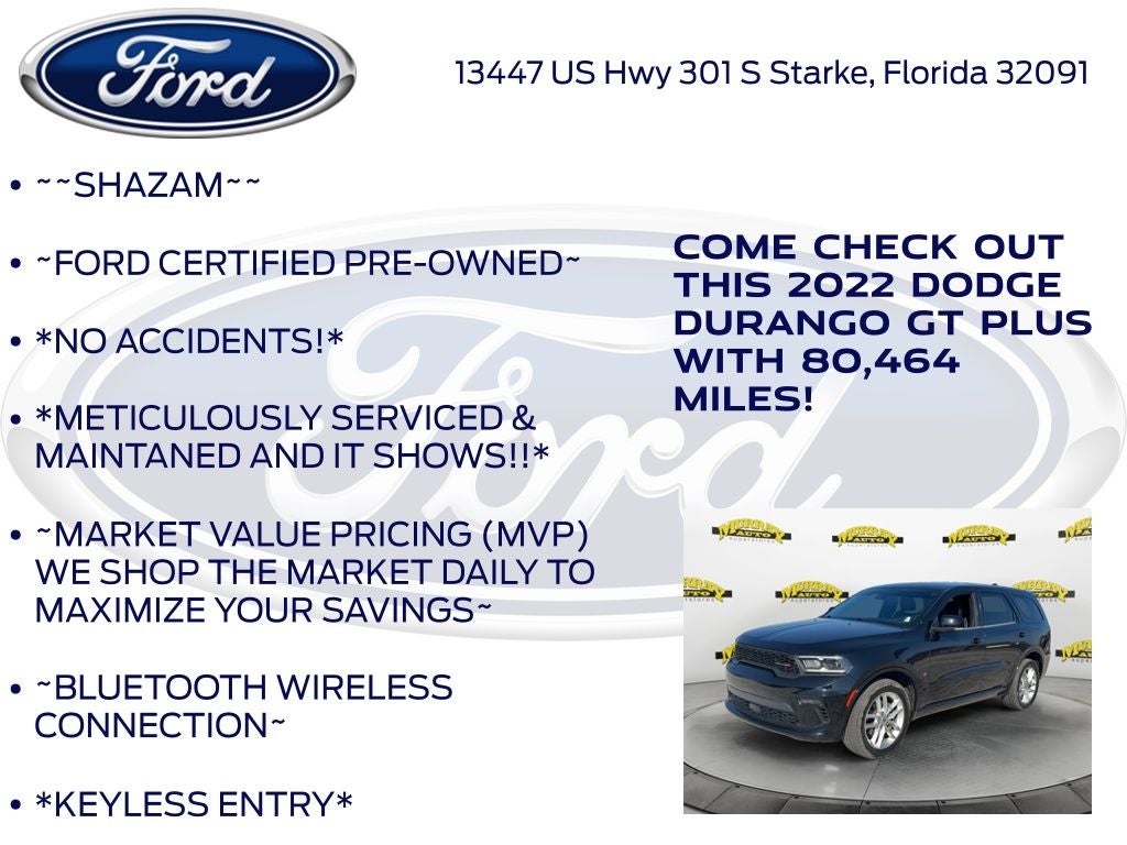 2022 Dodge Durango GT Plus