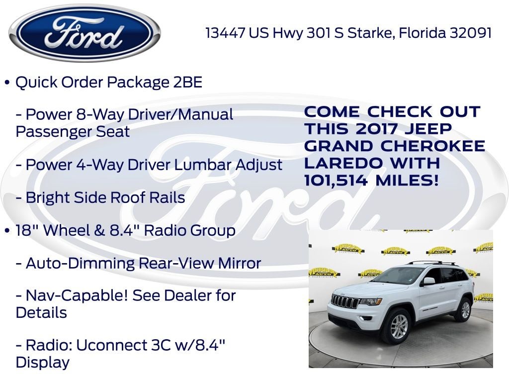 2017 Jeep Grand Cherokee Laredo