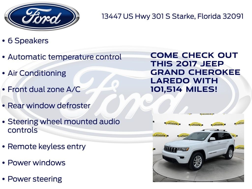 2017 Jeep Grand Cherokee Laredo