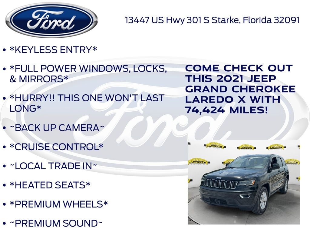 2021 Jeep Grand Cherokee Laredo X