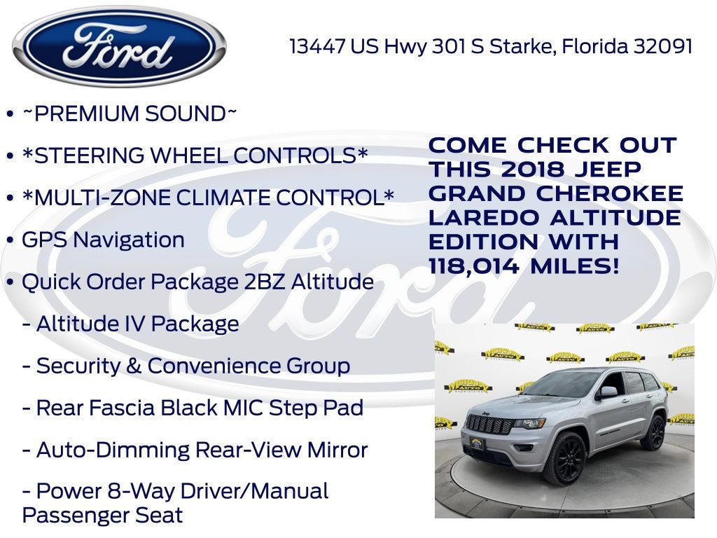 2018 Jeep Grand Cherokee Altitude