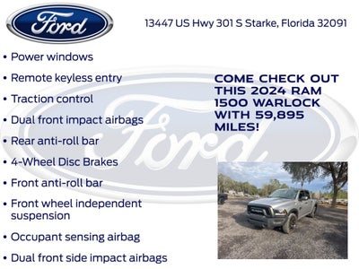 2024 RAM 1500 Classic Warlock -CERTIFIED-