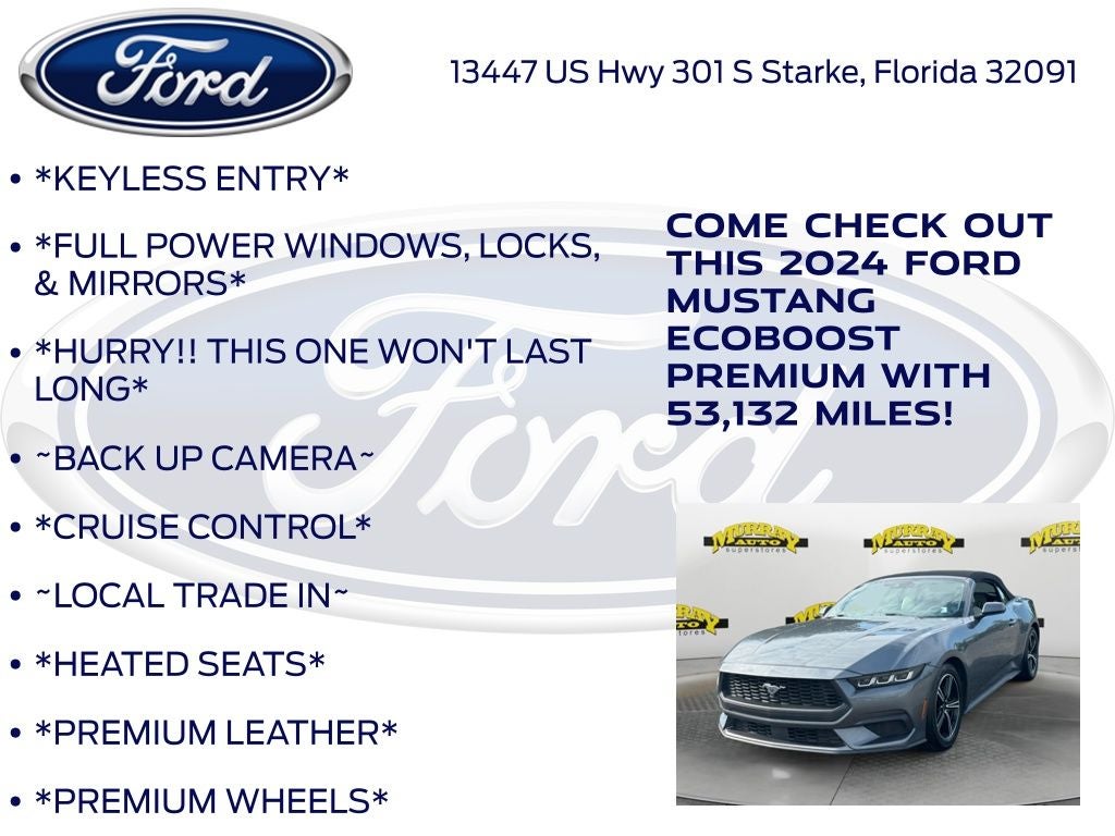 2024 Ford Mustang EcoBoost Premium