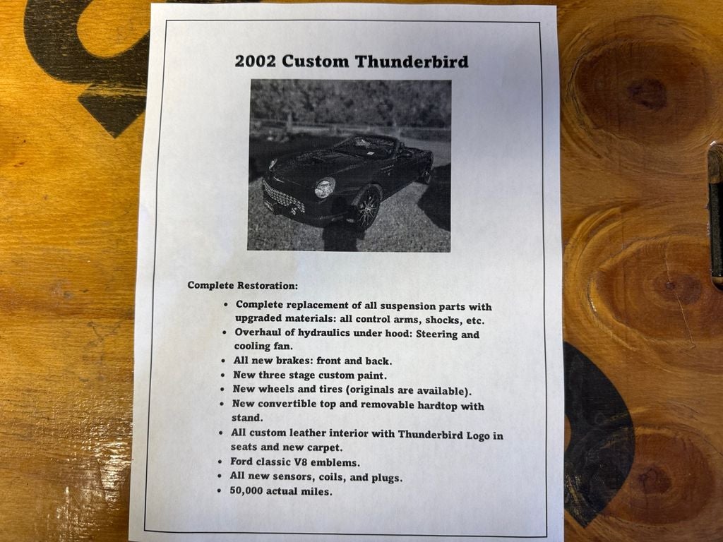 2002 Ford Thunderbird Base