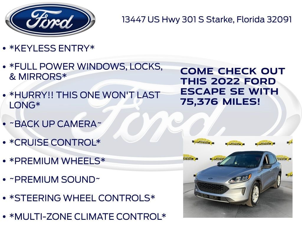 2022 Ford Escape SE