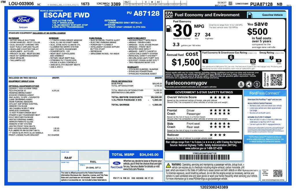 2023 Ford Escape Active
