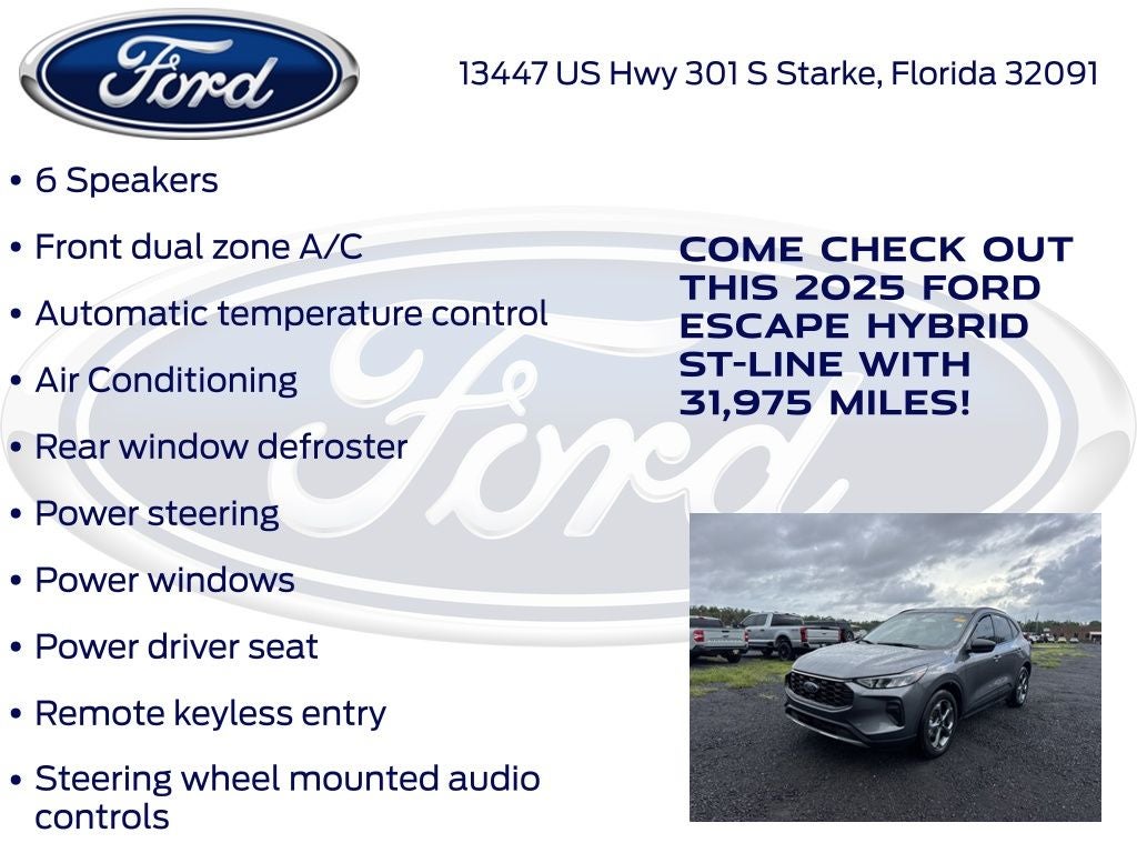 2025 Ford Escape Hybrid ST-Line