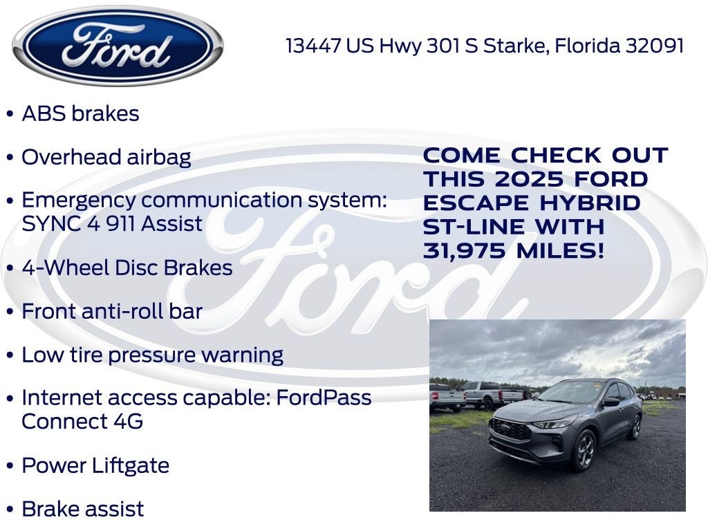2025 Ford Escape Hybrid ST-Line