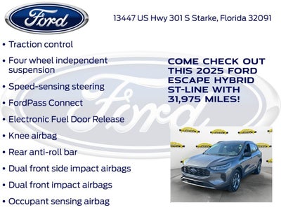 2025 Ford Escape Hybrid ST-Line