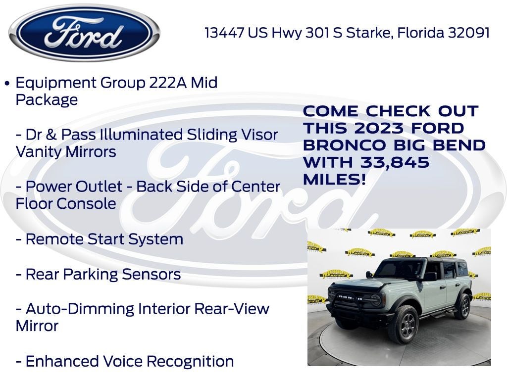 2023 Ford Bronco Big Bend