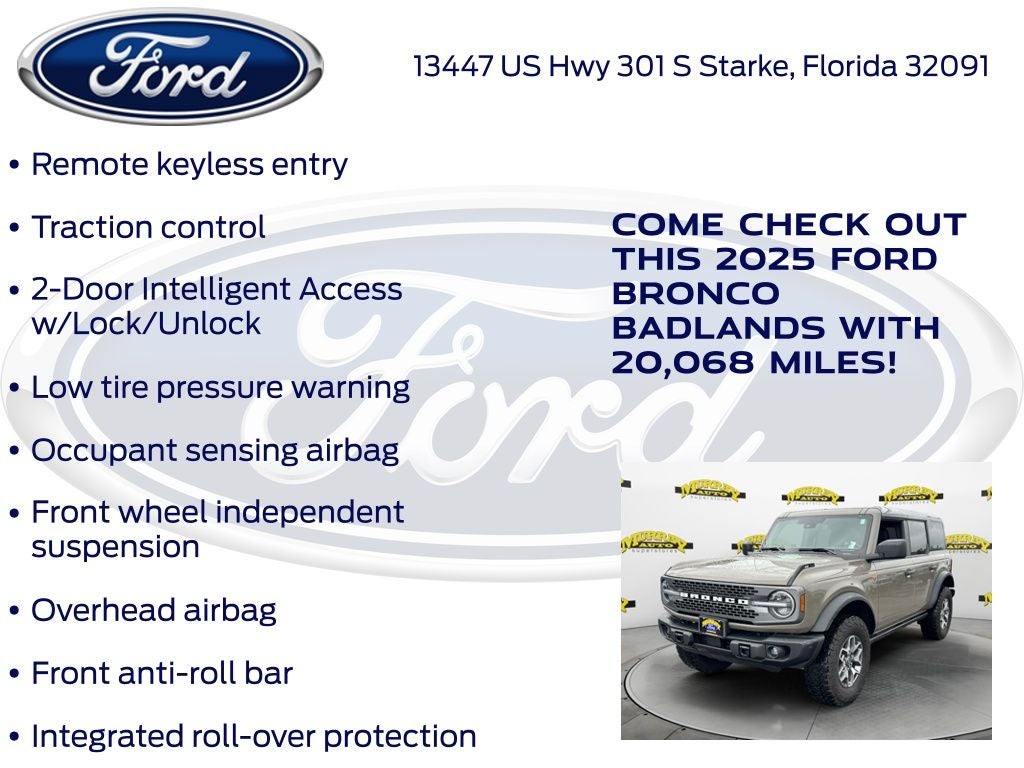 2025 Ford Bronco Badlands