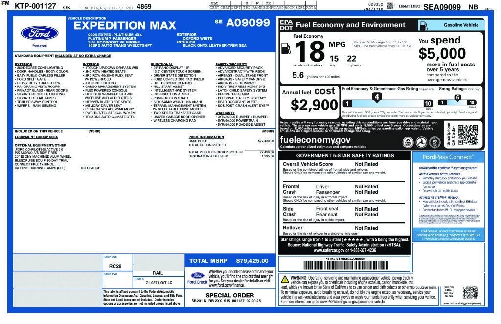 2025 Ford Expedition Max Platinum