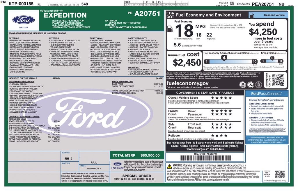 2023 Ford Expedition Platinum