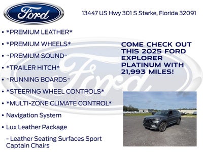 2025 Ford Explorer Platinum
