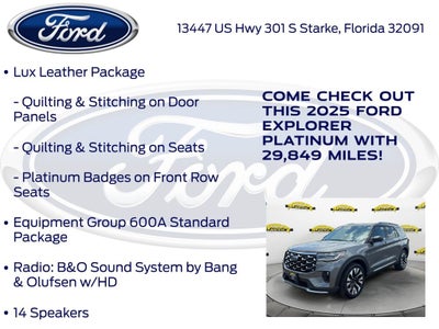 2025 Ford Explorer Platinum