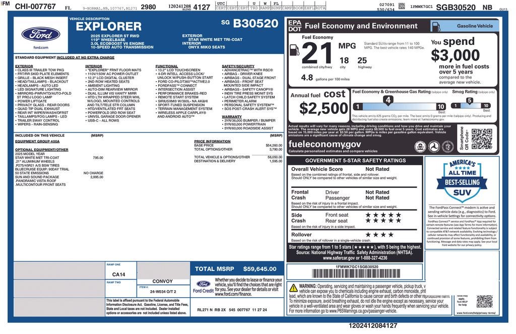 2025 Ford Explorer ST
