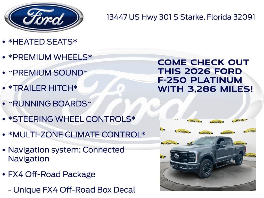 2026 Ford F-250SD Platinum
