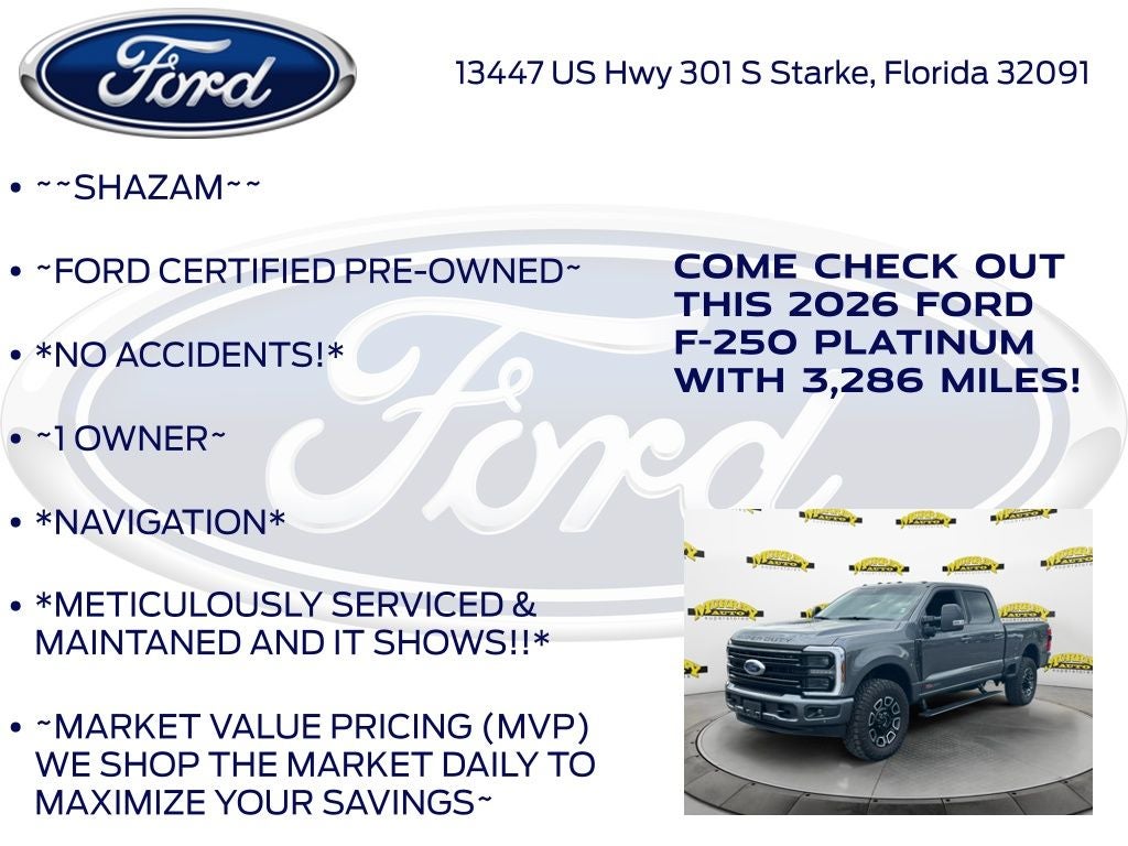 2026 Ford F-250SD Platinum