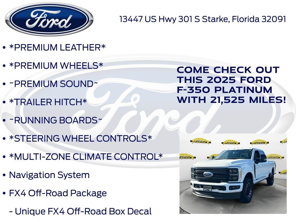2025 Ford F-350SD Platinum