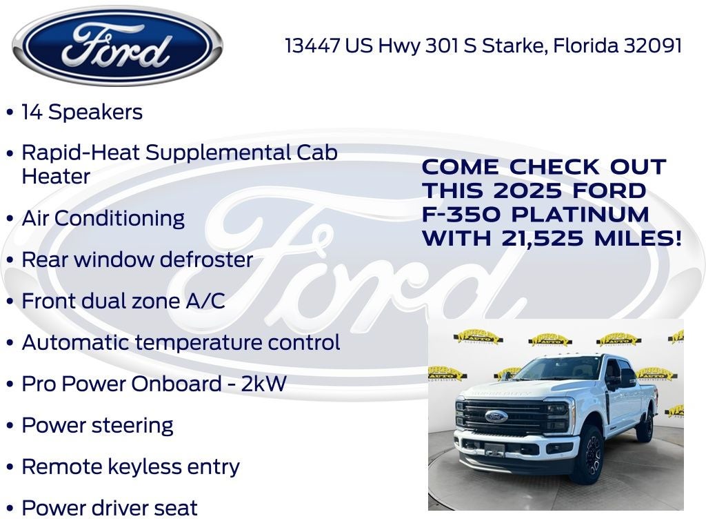 2025 Ford F-350SD Platinum
