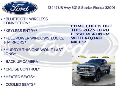 2023 Ford F-350SD Platinum