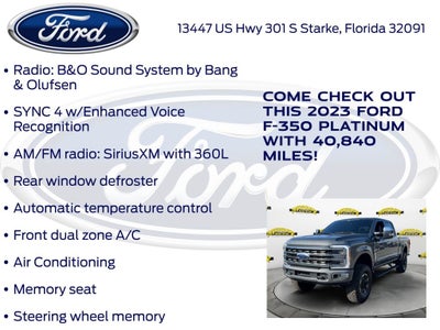 2023 Ford F-350SD Platinum