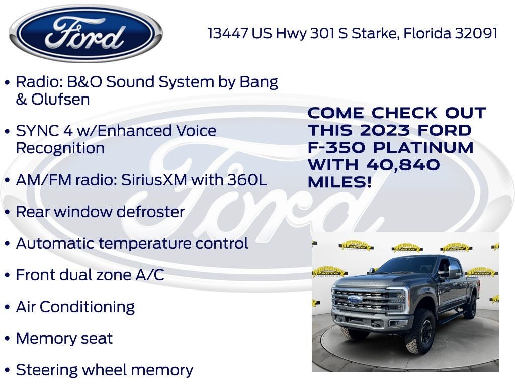 2023 Ford F-350SD Platinum