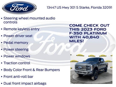 2023 Ford F-350SD Platinum
