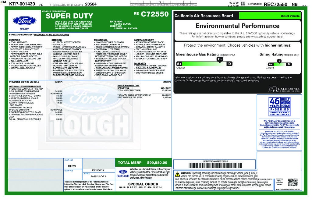 2024 Ford F-350SD Platinum DRW