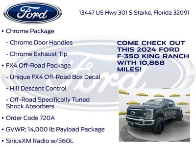 2024 Ford F-350SD King Ranch DRW