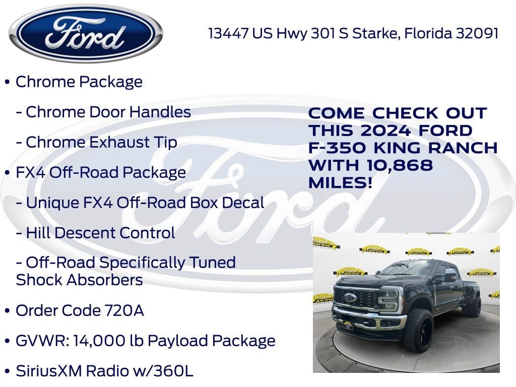 2024 Ford F-350SD King Ranch DRW