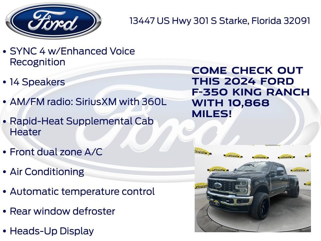 2024 Ford F-350SD King Ranch DRW