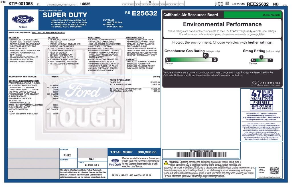 2024 Ford F-350SD King Ranch DRW