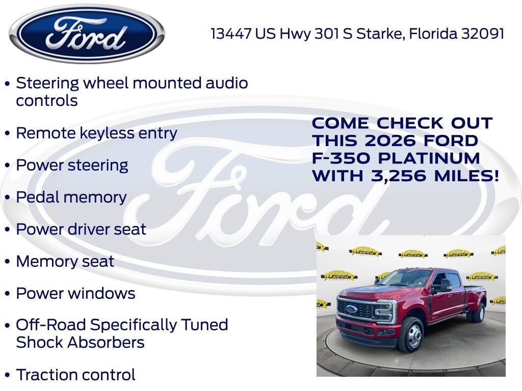 2026 Ford F-350SD Platinum DRW