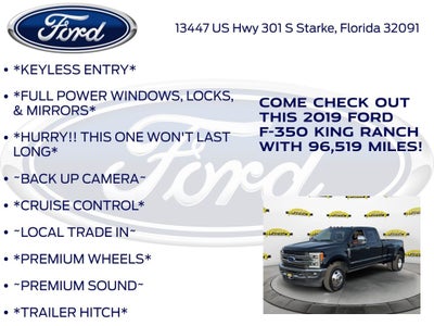 2019 Ford F-350SD King Ranch DRW
