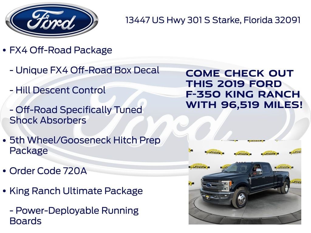 2019 Ford F-350SD King Ranch DRW
