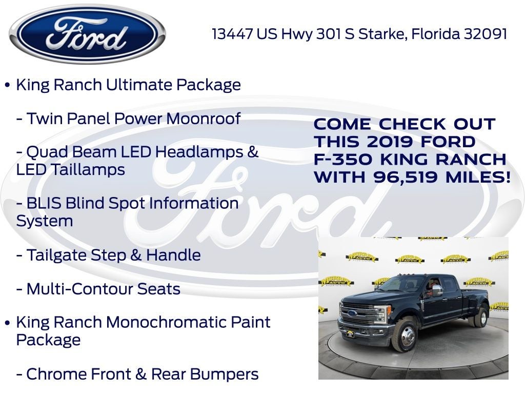 2019 Ford F-350SD King Ranch DRW