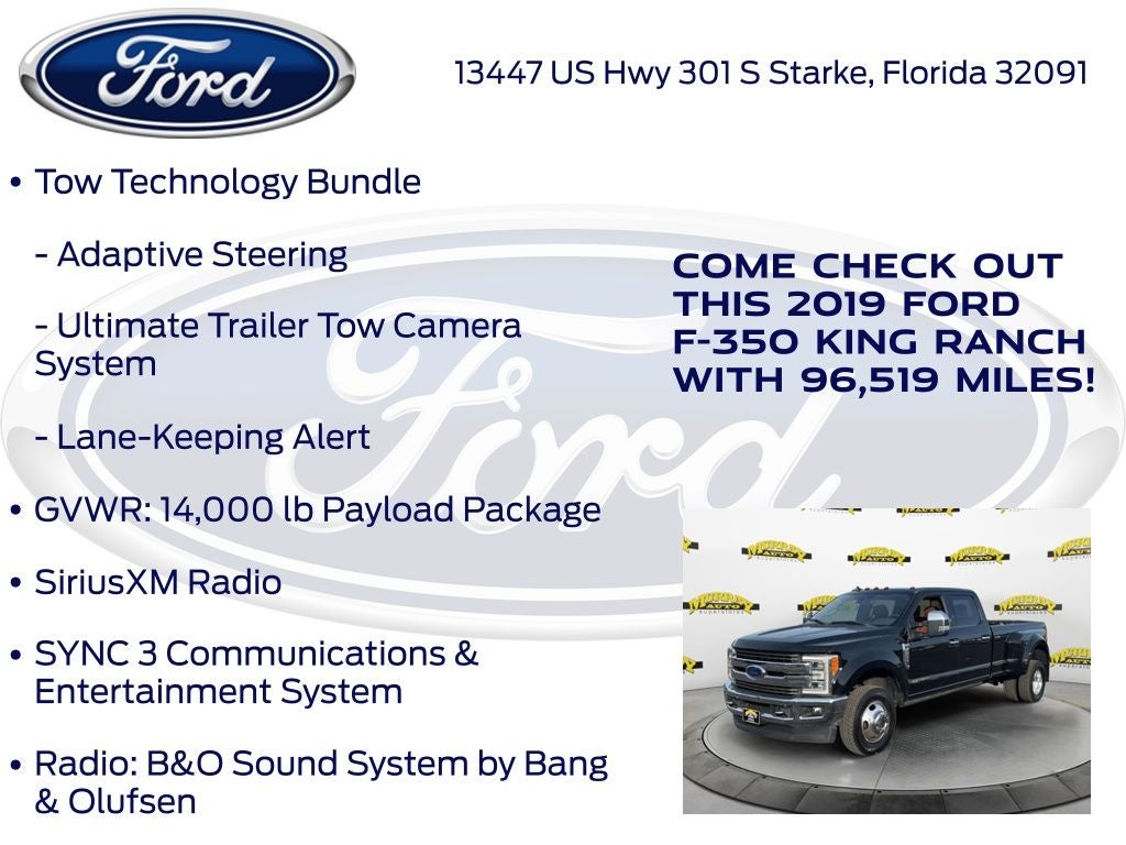 2019 Ford F-350SD King Ranch DRW