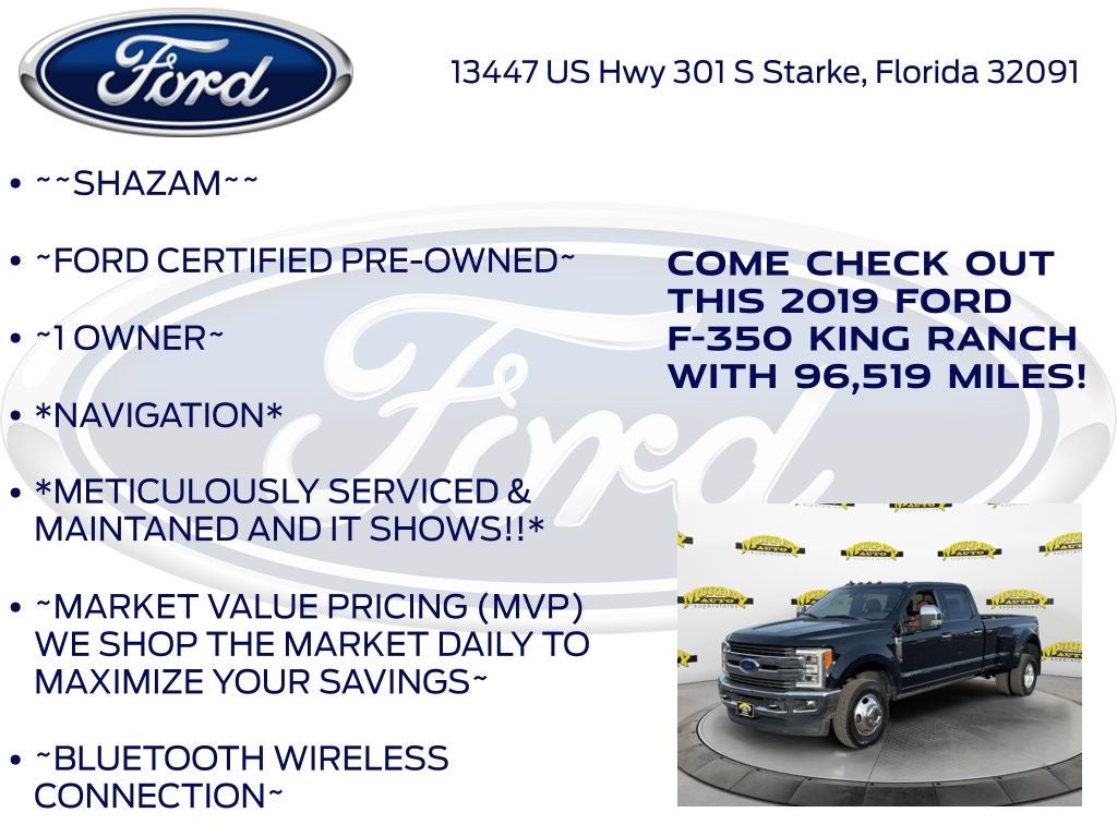 2019 Ford F-350SD King Ranch DRW