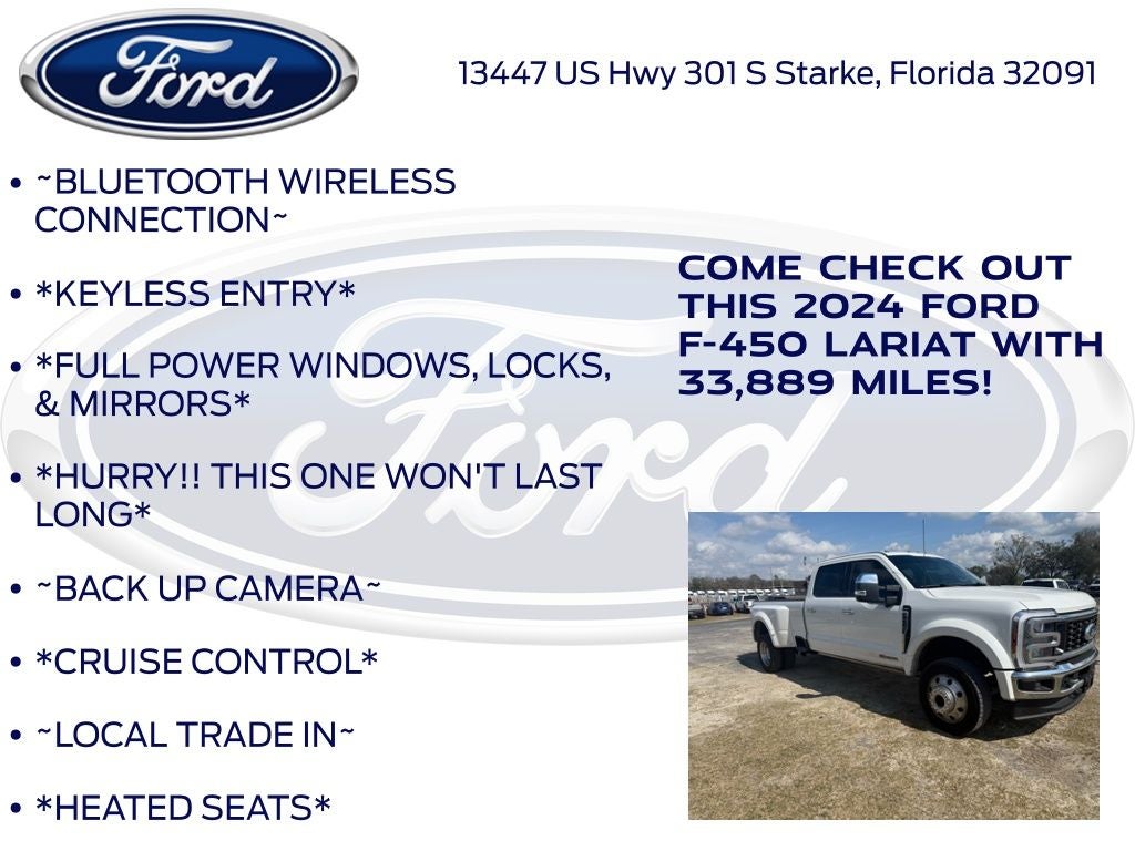 2024 Ford F-450SD Lariat DRW
