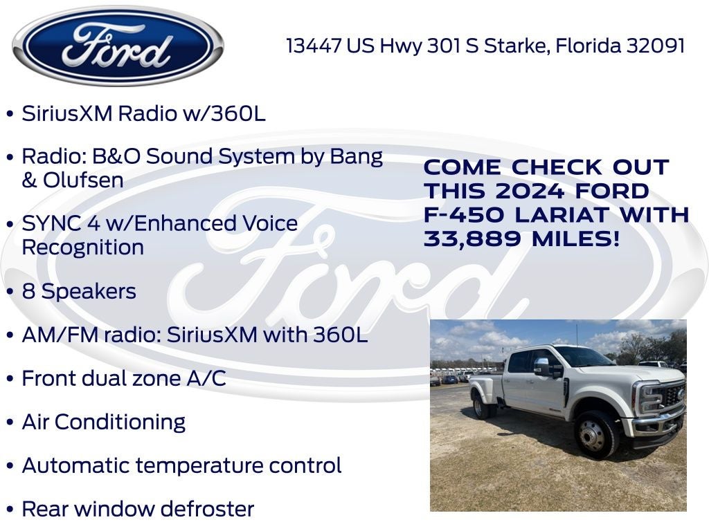 2024 Ford F-450SD Lariat DRW