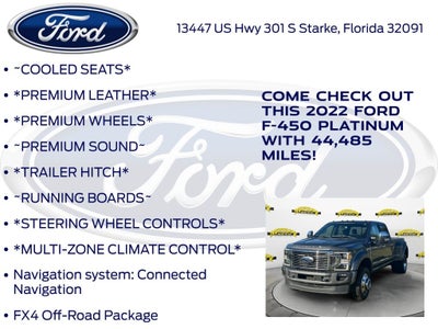 2022 Ford F-450SD Platinum DRW