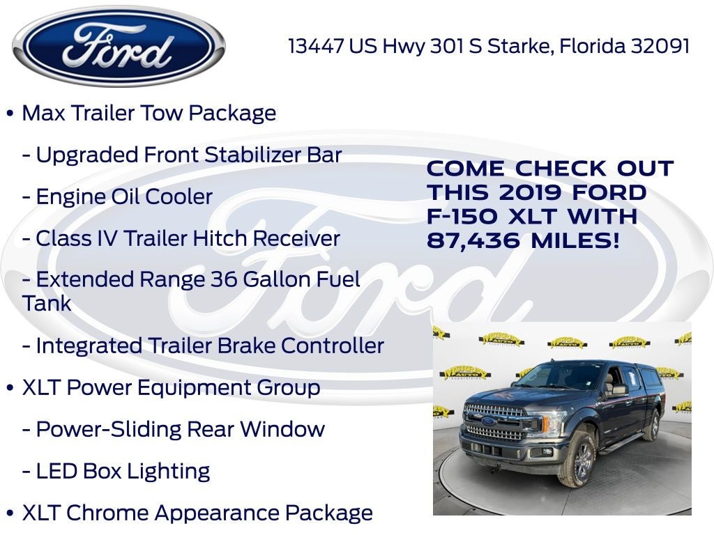 2019 Ford F-150 XLT 302a Max Trailer Tow