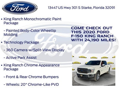 2020 Ford F-150 King Ranch 5.0L 360 Camera