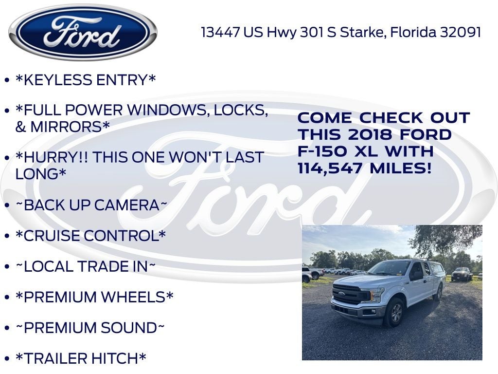 2018 Ford F-150 XL