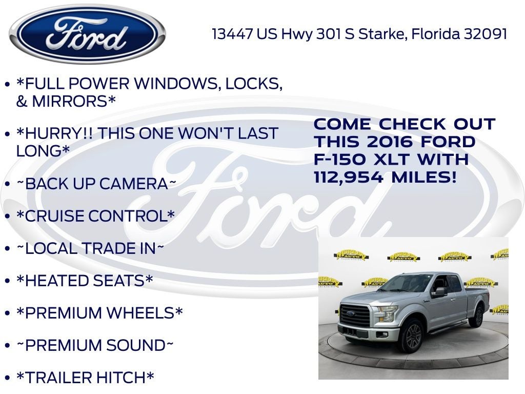 2016 Ford F-150 XLT