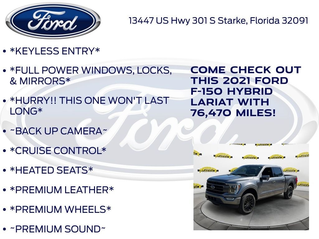 2021 Ford F-150 Lariat