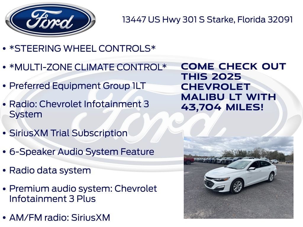 2025 Chevrolet Malibu LT 1LT